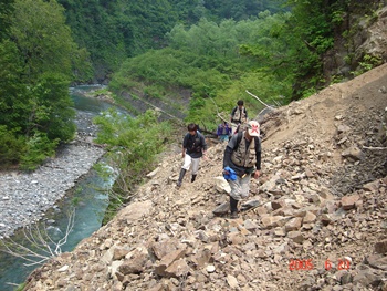 只見川支流袖沢の写真